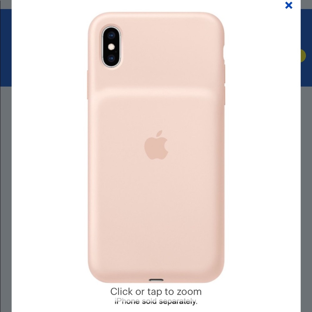 iPhone XS Max pink sand charging case